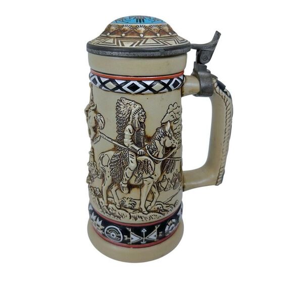 Avon Other - Vintage 1988 Avon Stein "Indians of The American Frontier" Brazil #10782